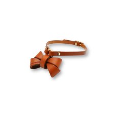 画像3: 【秋色〜 Autumn Collection】 RIBBON NECKLACE /迷子札【レザーオーダー】 (3)