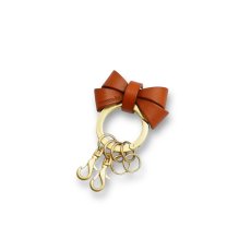 画像2:  【秋色〜Autumn Collection】レザーRIBBONキーホルダー【レザーオーダー】 (2)