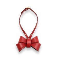 画像6: 【Red Collection】 RIBBON NECKLACE /迷子札【レザーオーダー】 (6)