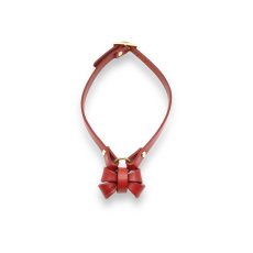 画像8: 【Red Collection】 RIBBON NECKLACE /迷子札【レザーオーダー】 (8)