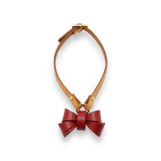 画像3: 【Red Collection】 RIBBON NECKLACE /迷子札【レザーオーダー】 (3)