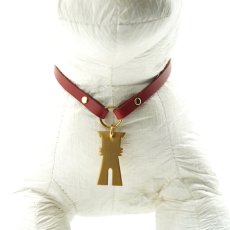 画像4: 【Red Collection】 METAL su-ha kun NECKLACE /迷子札【レザーオーダー】 (4)